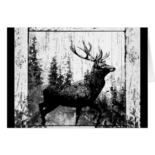 Vintage Stag, Deer Animal (Front Horizontal)