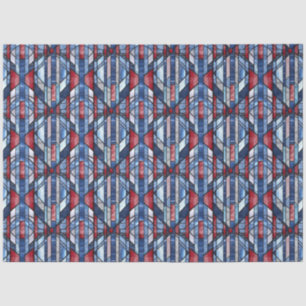 Vintage Stained Glass Patriotic Tissue Paper