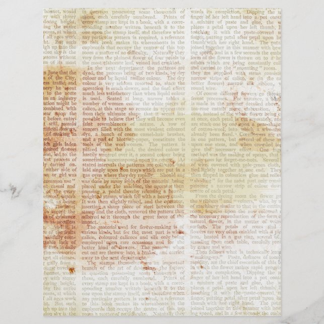 Vintage Stained Newspaper (Front)