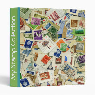 Vintage Stamp Collection Binder