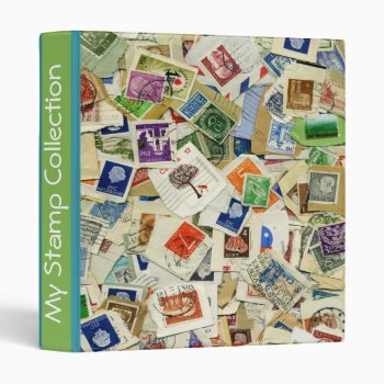 Vintage Stamp Collection Binder by camcguire at Zazzle