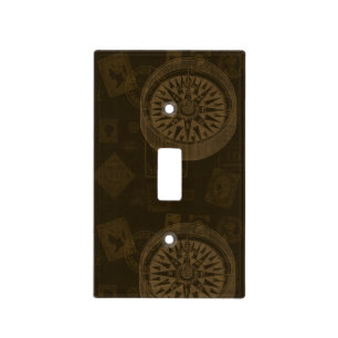 Vintage Stamp & Compass Lightswitch Cover