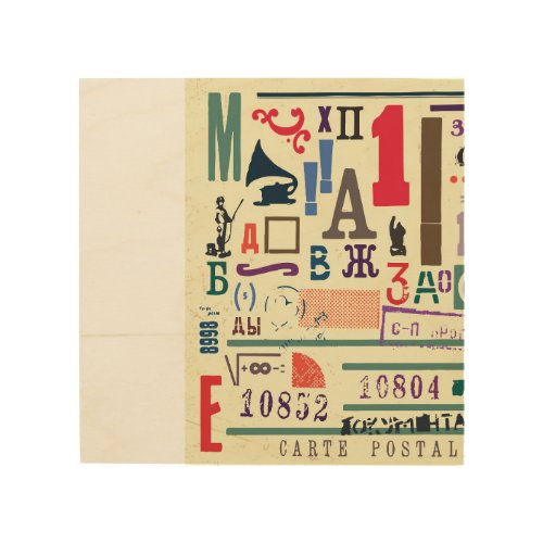 Vintage Stamp Document Decor