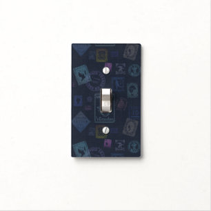 Vintage Stamp Lightswitch Cover - Dark