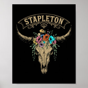 Vintage Stapleton Last Name Personalized Stapleton Poster