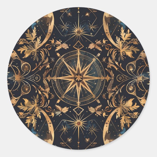 Vintage Star Chart Custom Letter Seal (Front)