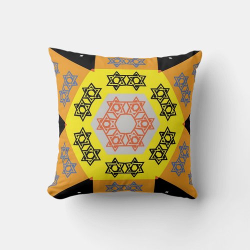 Vintage Star Of David decorative Pillow