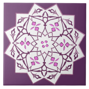 Vintage Star Shape Geometric Pattern Tile