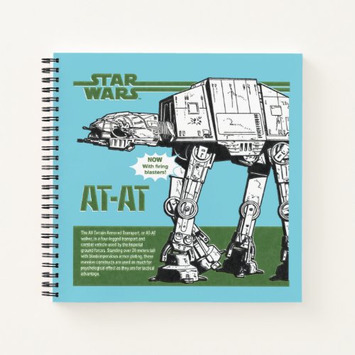 Vintage Star Wars AT_AT Walker Model Box Art Notebook