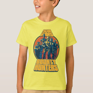 Vintage Star Wars Bounty Hunters Badge T-Shirt