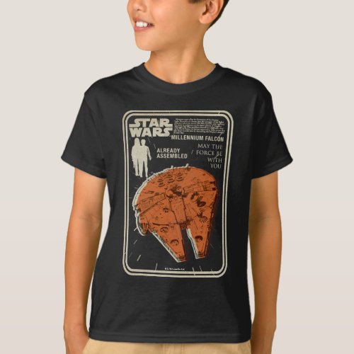 Vintage Star Wars Millennium Falcon Blister Pack T_Shirt
