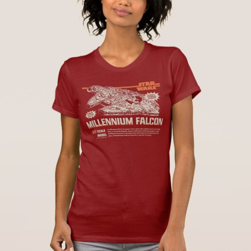Vintage Star Wars Millennium Falcon Model Box Art T_Shirt
