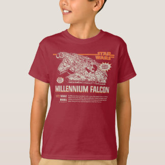 Vintage Star Wars Millennium Falcon Model Box Art T-Shirt