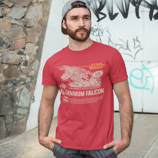 Vintage Star Wars Millennium Falcon Model Box Art T-Shirt