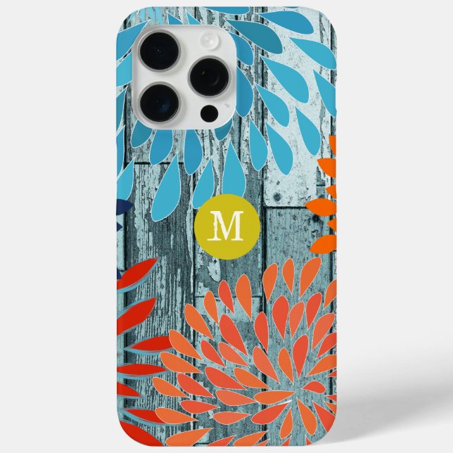 Vintage StarBurst Flower Personalized  Case-Mate iPhone Case (Back)