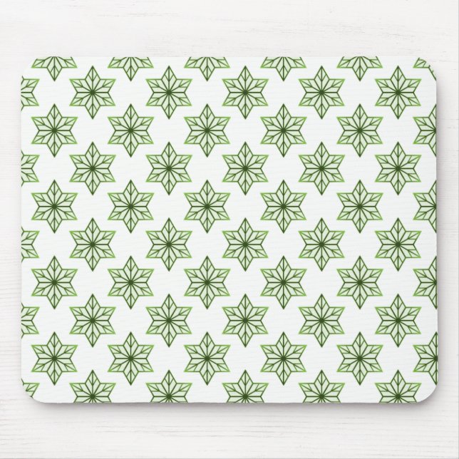 Vintage Starburst Mousepad, Forest Green Mouse Pad (Front)