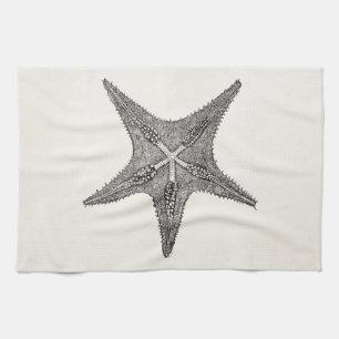 Vintage Starfish Antique Star Fish Template Kitchen Towel
