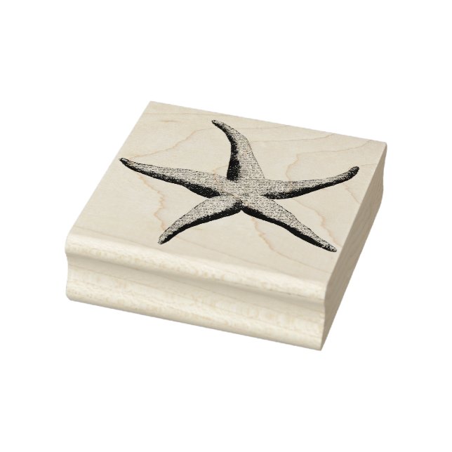 Vintage Starfish Rubber Art Stamp (Stamp)