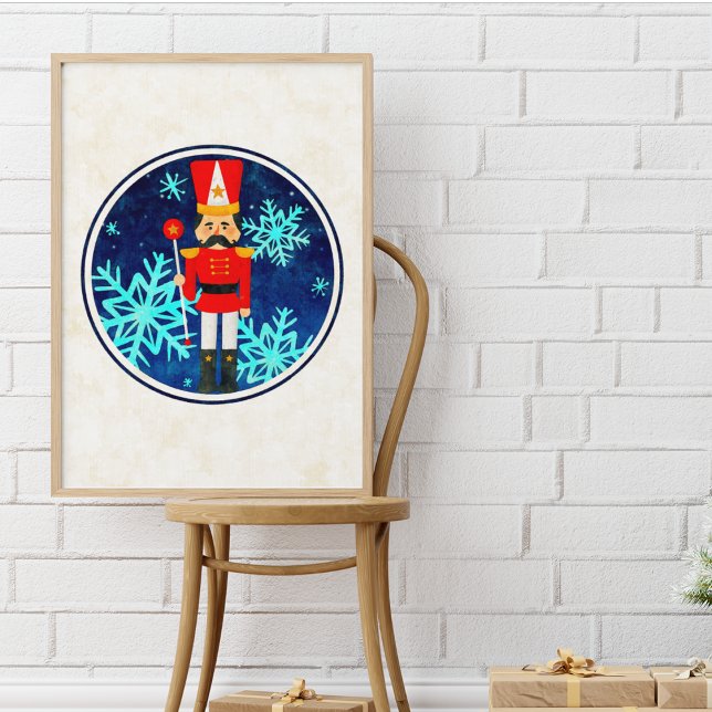 Vintage Starry Night Christmas Nutcracker Poster (Creator Uploaded)