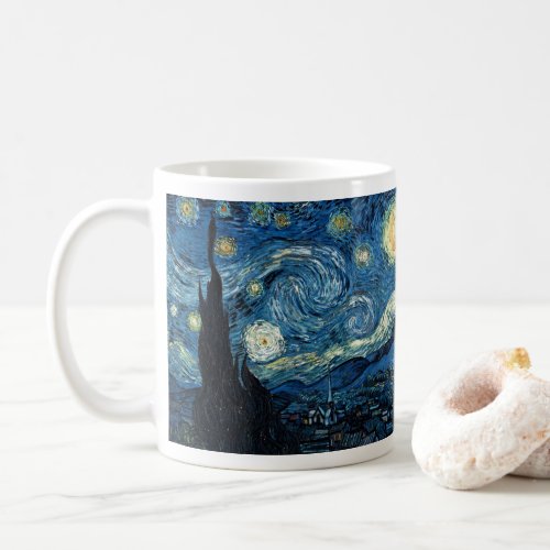 Vintage Starry Night Vincent Van Gogh Coffee Mug