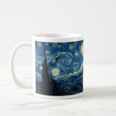 Vintage Starry Night Vincent Van Gogh Coffee Mug (Left)