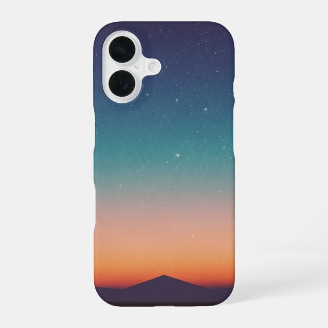 Vintage Starry Sky Gradient iPhone Case (Back)