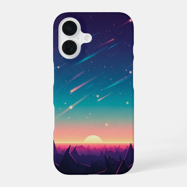 Vintage Starry Sky Gradient iPhone Case (Back)