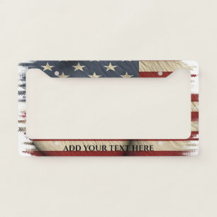 Vintage Stars and Stripes License Plate Frame
