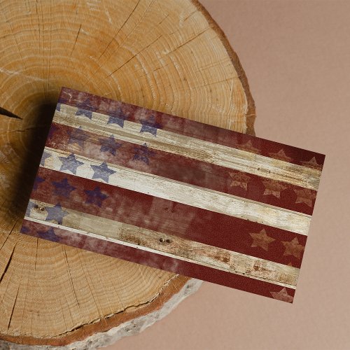 Vintage Stars And Stripes Pine Wood Pattern