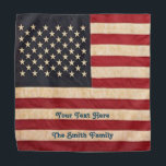 Vintage Stars and Stripes Weathered American Flag Bandana<br><div class="desc">Vintage Stars and Stripes American Flag Weathered Pattern</div>