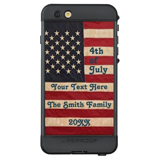 Vintage Stars and Stripes Weathered American Flag LifeProof NÜÜD iPhone 6s Plus Case