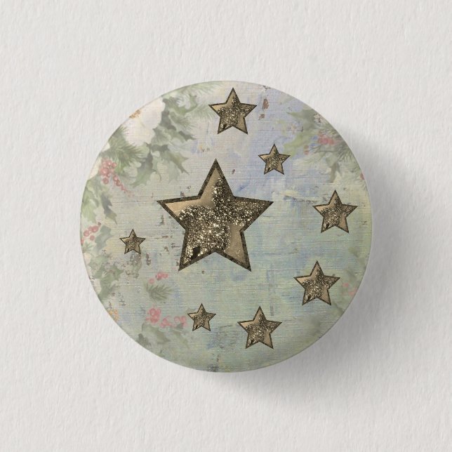 Vintage Stars Button (Front)