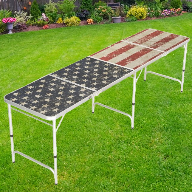 Vintage Stars & Stripes Beer Pong Table (Creator Uploaded)
