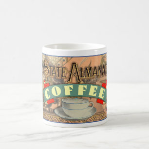 VINTAGE 'STATE ALMANAC COFFEE' brand Coffee Mug