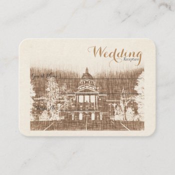 Vintage State Capitol Pride Escort Card by CreativeMastermind at Zazzle
