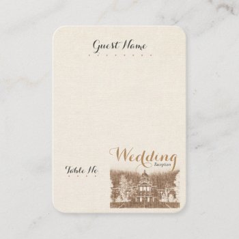 Vintage State Capitol Pride Place Card Vertical by CreativeMastermind at Zazzle