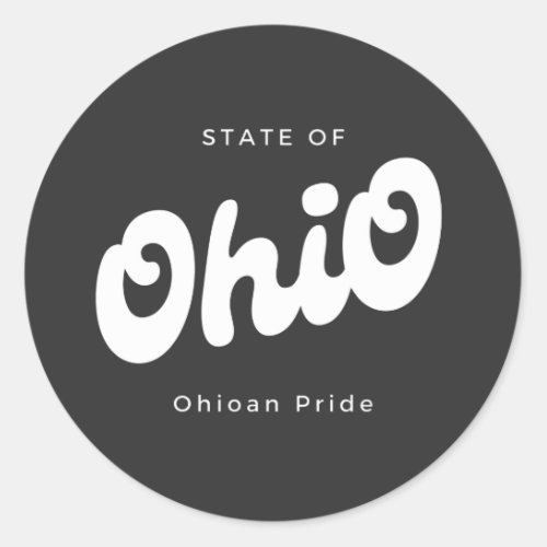 Vintage State of Ohio Ohioan Gift T_Shirt Classic Round Sticker