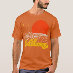 Vintage State of Oklahoma Mid Century Distressed A T-Shirt