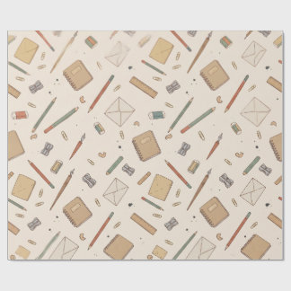 Vintage Stationery Cottagecore Wrapping Paper