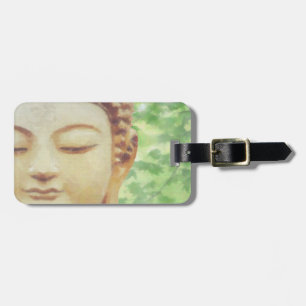 Vintage Statue Buddha Ohm Luggage Tag