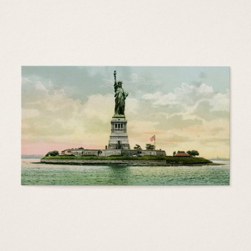 Customizable Vintage "Statue of Liberty" Business Card Template