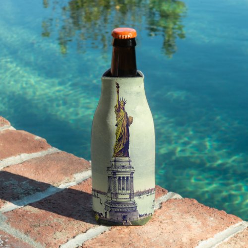 Vintage Statue of Liberty Bottle Cooler
