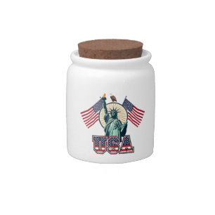 Vintage, Statue of Liberty Candy Jar