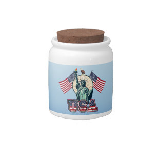 Vintage, Statue of Liberty Candy Jar