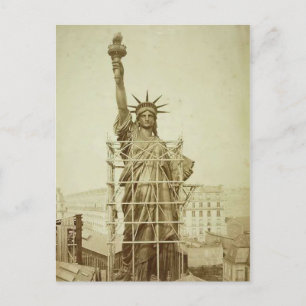 Vintage Statue Of Liberty Holiday Postcard