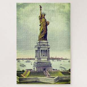 Vintage Statue of Liberty Jigsaw Puzzle