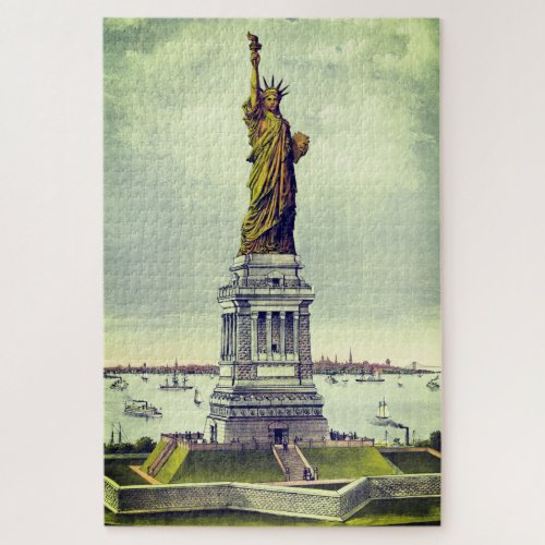 Vintage Statue of Liberty Jigsaw Puzzle