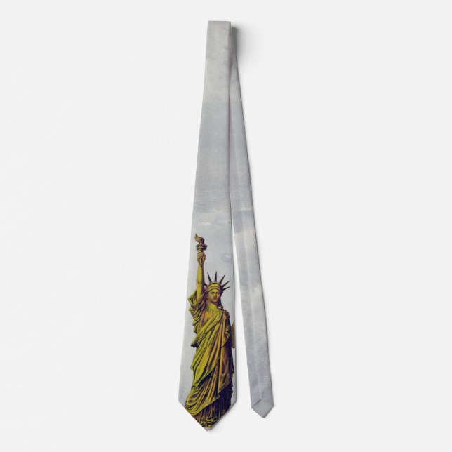 Vintage Statue of Liberty Neck Tie (Front)