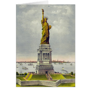 Vintage Statue of Liberty New York Travel