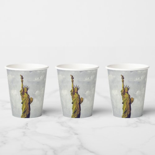 Vintage Statue of Liberty Paper Cups